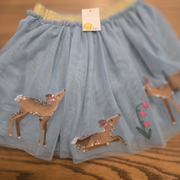 Boden Blue Skirt with Deer Embroidery - Picture 8 of 9